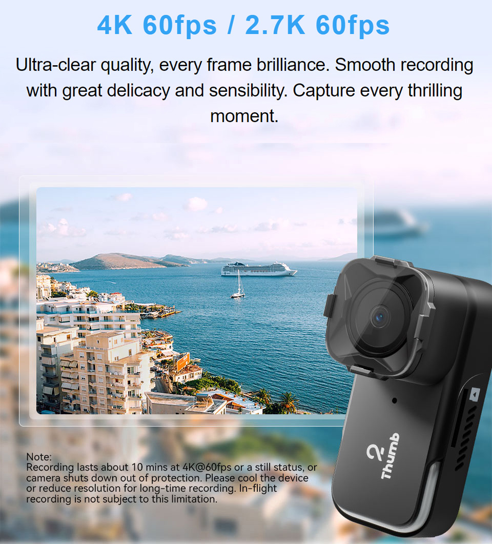 Drone Racing Camera - New Version RunCam Thumb 2 4K