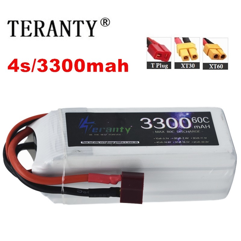 Drone Racing Battery - LiPo Rechargeable Battery 4S 3300mAh 60C