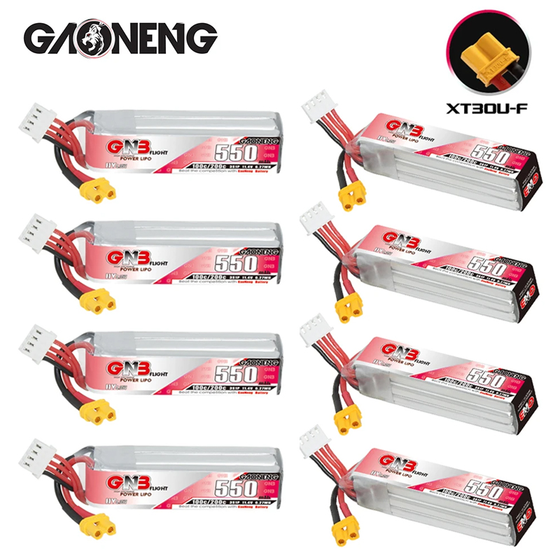 Drone Racing Battery - GNB HV 11.4V 550mAh 100C/200C Lipo