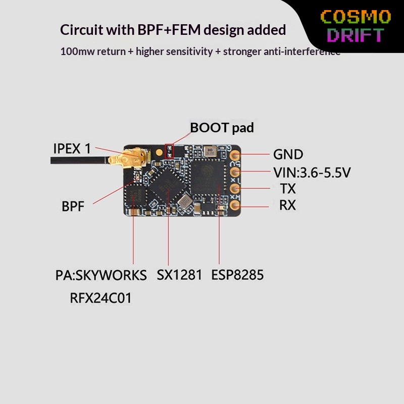 Drone Racing Transmitter - Hot BAYCK Expresslrs Elrs Receiver 2