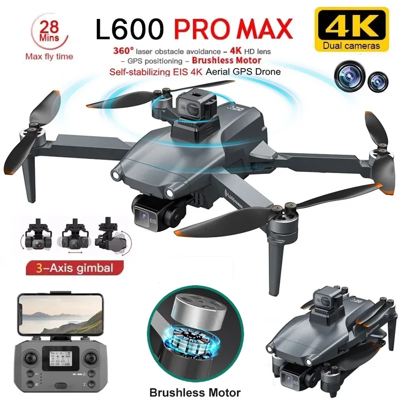 Drone Racing Camera - L600 PRO MAX GPS Drone Professional