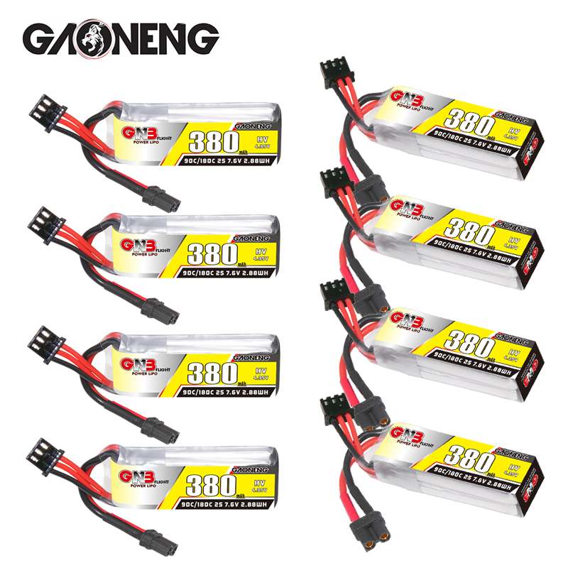 Drone Racing Battery - GNB 2S 7.6V 380mAh 90C/180C Lipo
