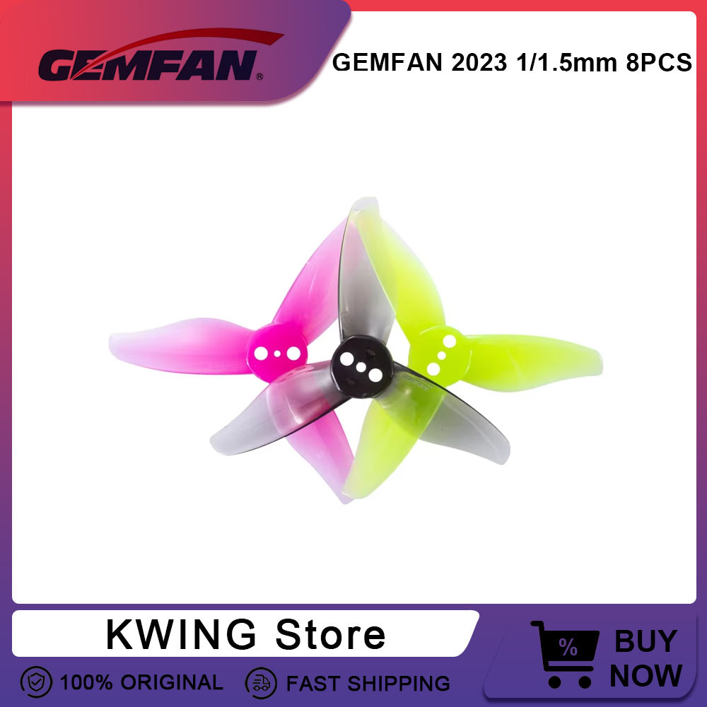 Drone Racing Gate - 8PCS Gemfan Hurricane 2023 2X2.3X3 3-Blade