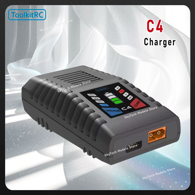 Drone Racing Charger - ToolkitRC C4 50W Simple Balanced Charger