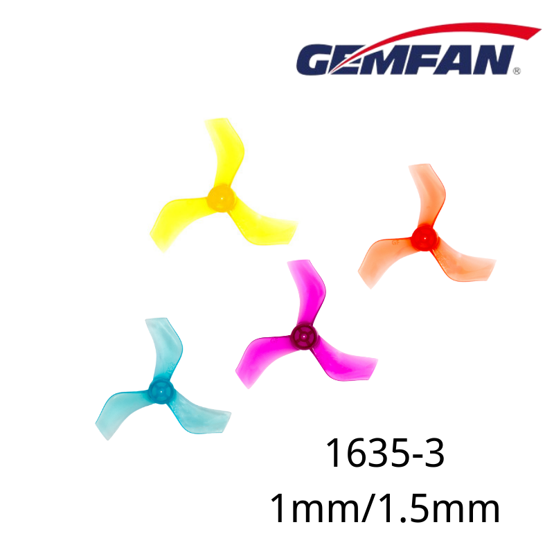 Drone Racing Propeller - Gemfan 1635 40mm 3-Blade Propeller 8Pairs