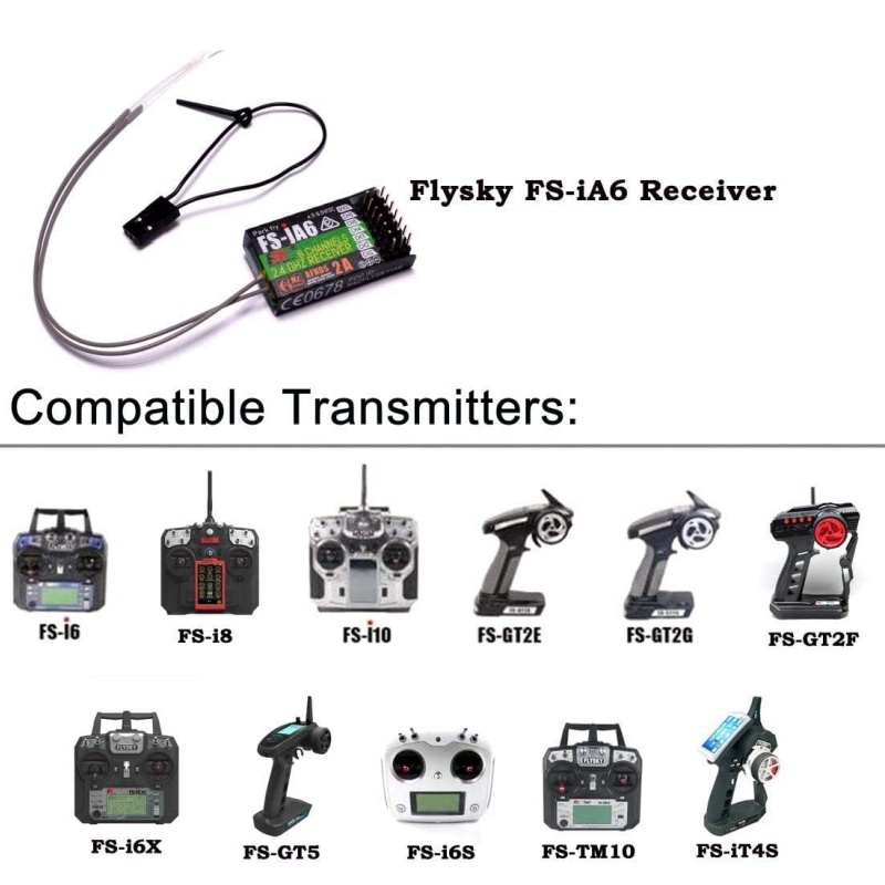 Flysky FS-IA6 Receiver 6CH Dua - đánh giá và giá Drone Racing Receiver