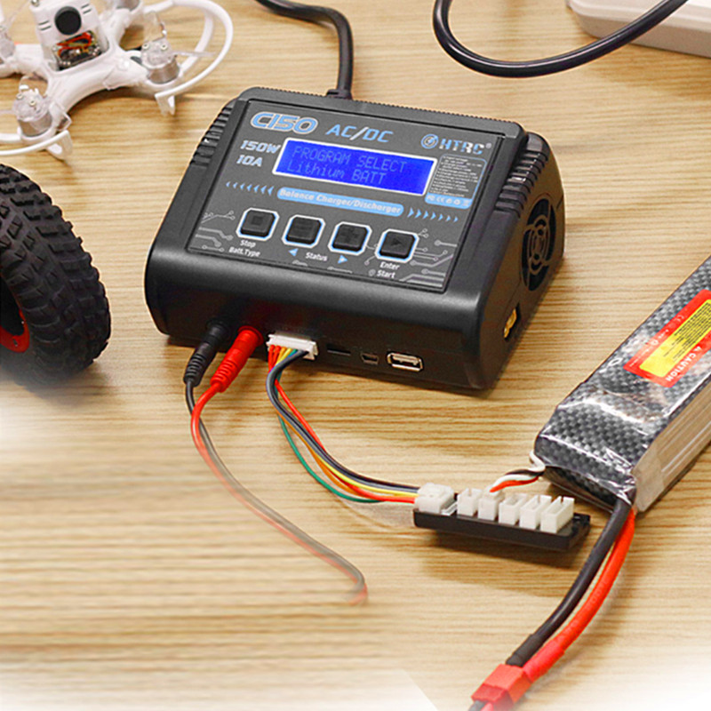 HTRC C150 150W 10A Smart Charg - đánh giá và giá Drone Racing Charger