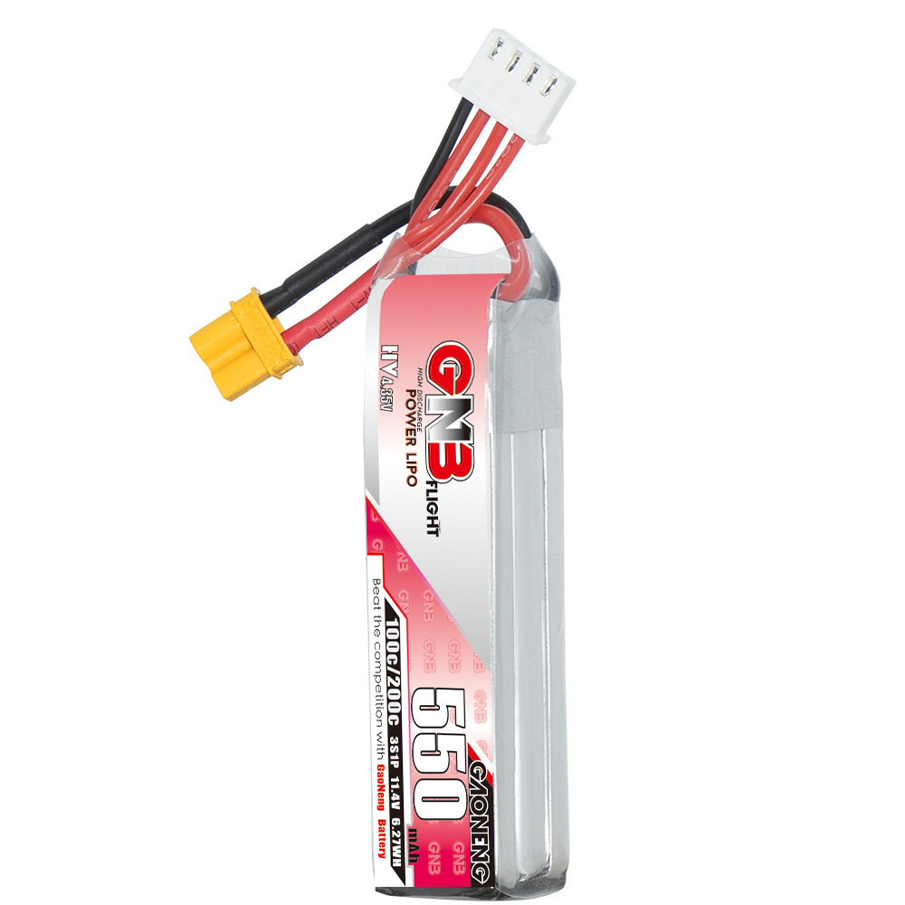 GNB HV 11.4V 550mAh 100C/200C  - đánh giá và giá Drone Racing Battery
