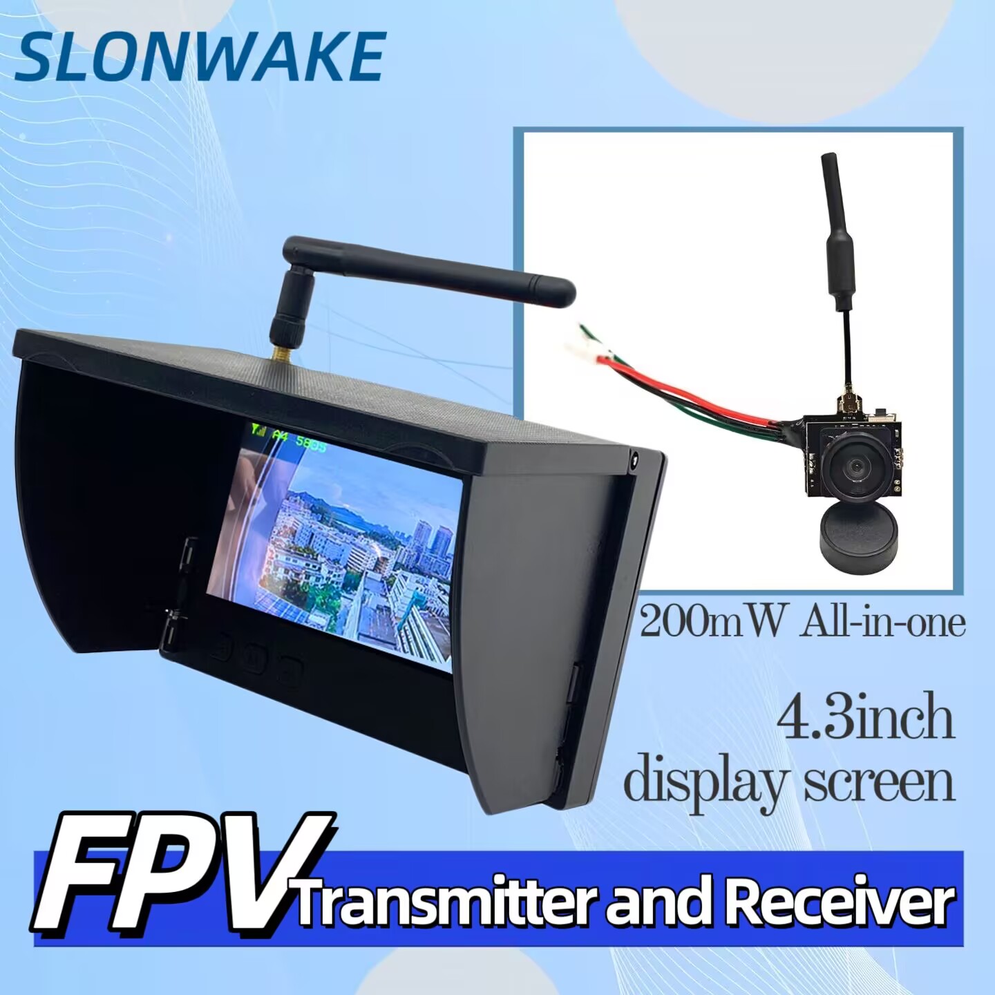SLONWAKE 5.8G Analog Video Tra - đánh giá và giá Drone Racing Camera