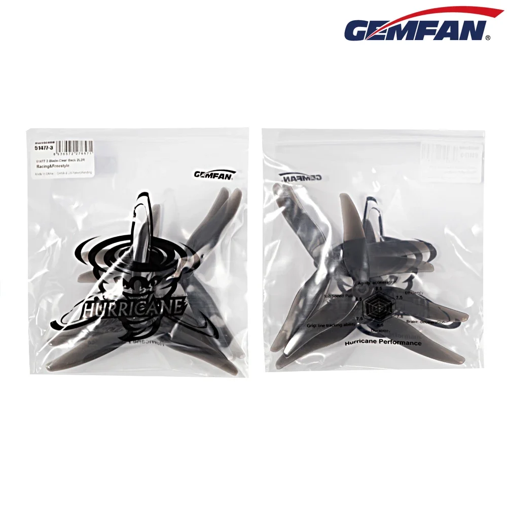 10Pairs (10CW + 10CCW) Gemfan  - đánh giá và giá Drone Racing Propeller