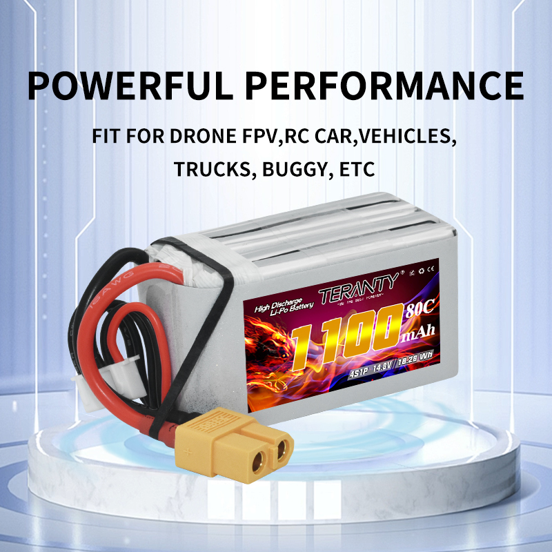 TERANTY 4S 1100mAh 80C/160C Li - đánh giá và giá Drone Racing Battery