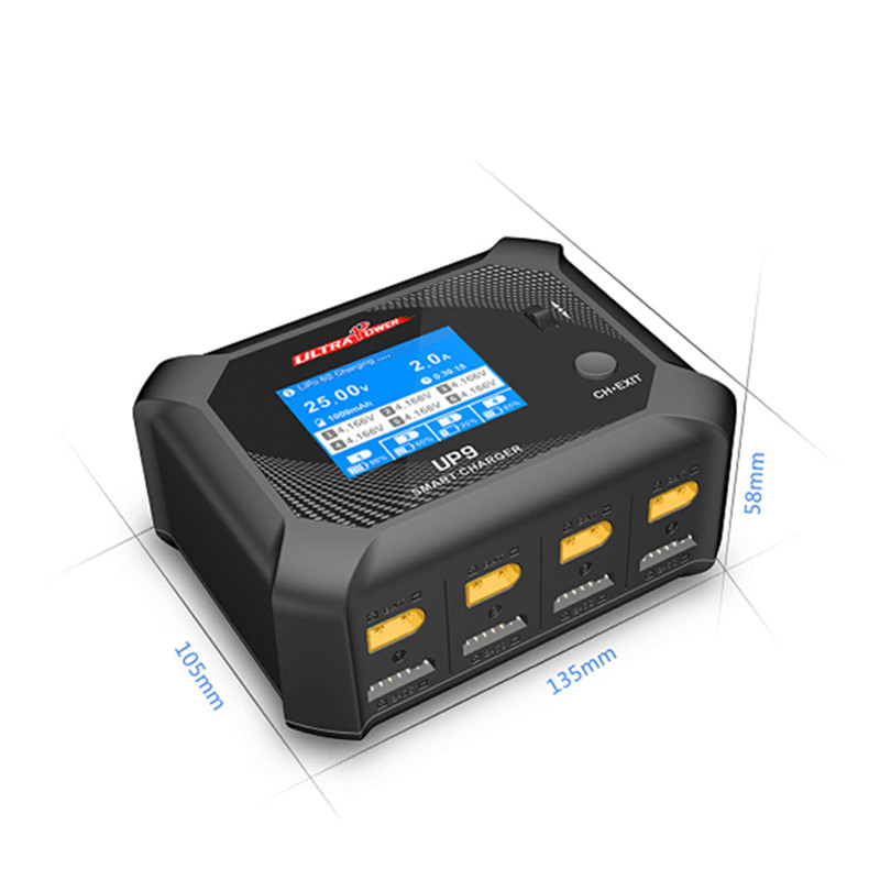 ULTRA POWER UP9 AC 100W DC 200 - đánh giá và giá Drone Racing Charger