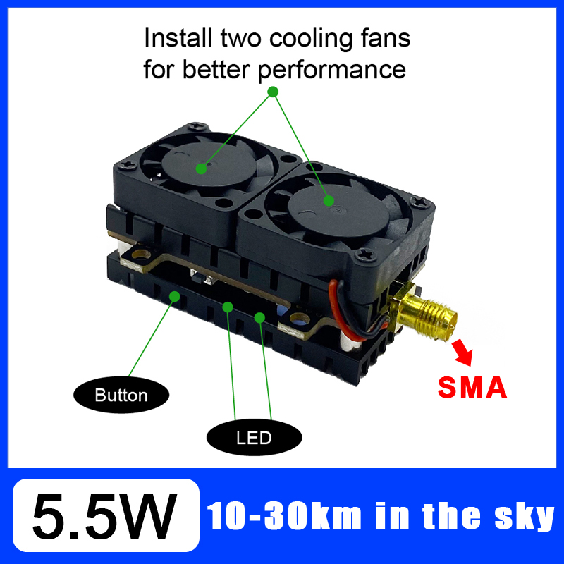 Long Range 5.8GHz 5.5W Video T - đánh giá và giá Drone Racing Vtx