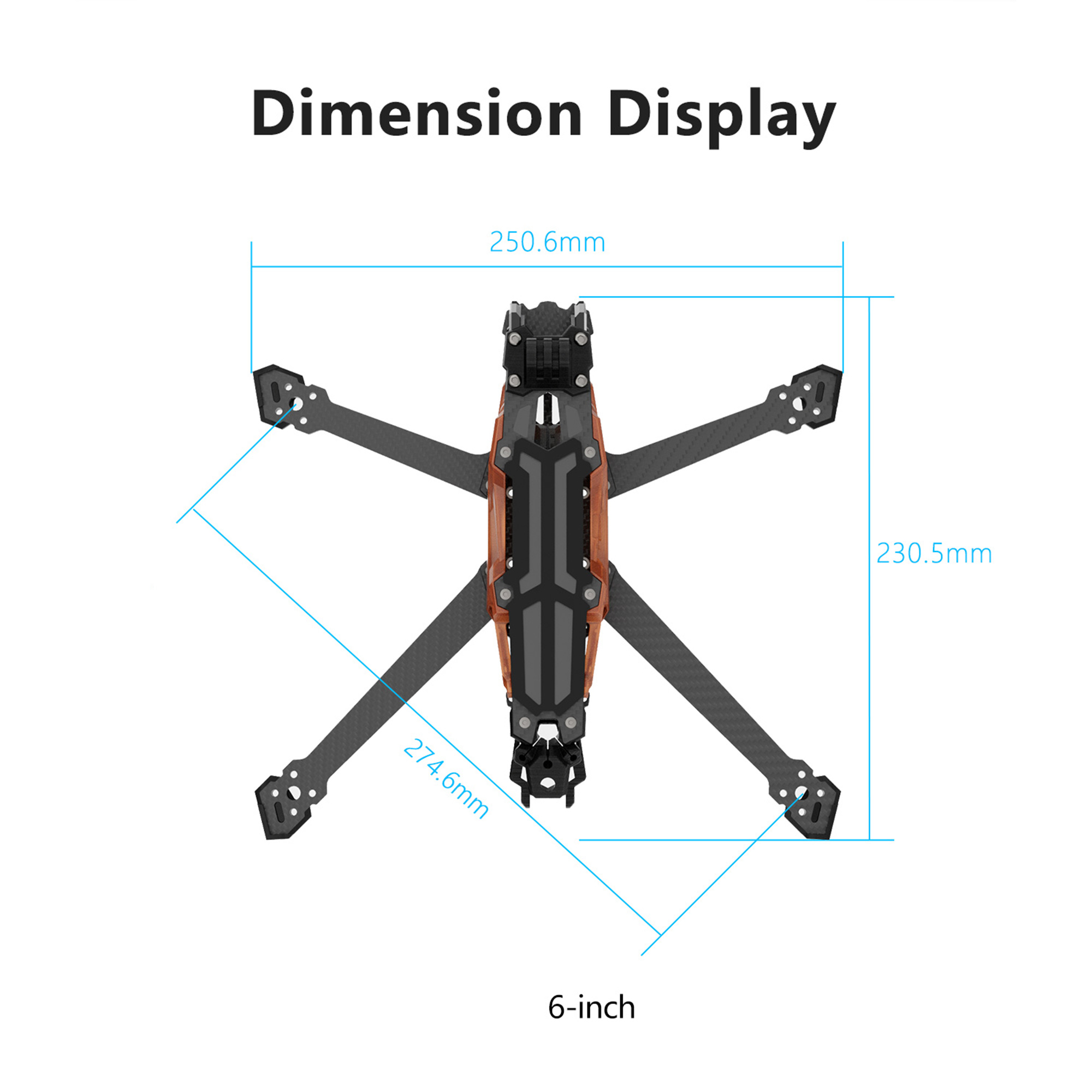 GEPRC GEP-Vapor-D5 D6 O4 Pro C - đánh giá và giá Drone Racing Frame