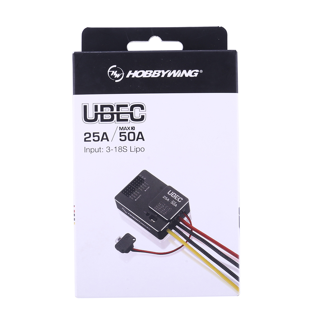 Hobbywing UBEC 25A HV 3-18S Mo - đánh giá và giá Drone Racing Esc