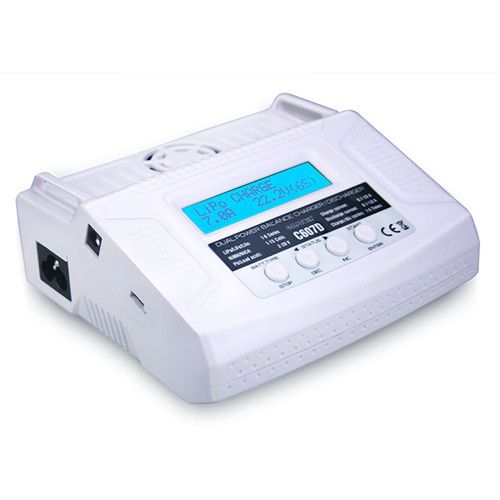 G.T.Power C607D 7A 80W AC 110v - đánh giá và giá Drone Racing Charger