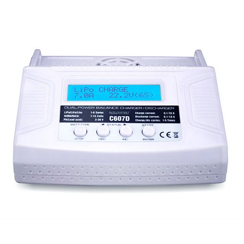 G.T.Power C607D 7A 80W AC 110v - đánh giá và giá Drone Racing Charger