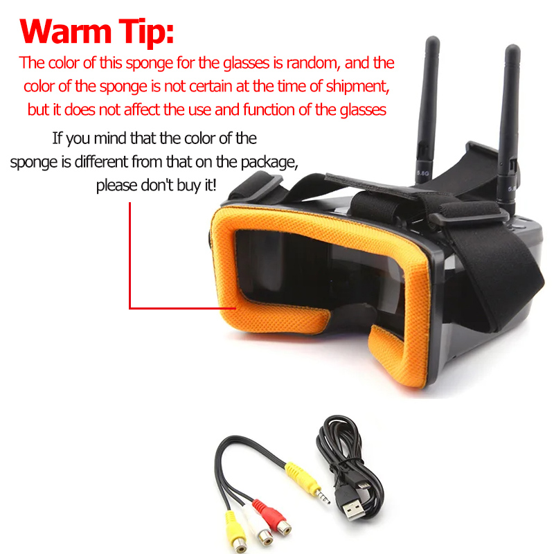 VR009 FPV Video Goggles 3Inch  - đánh giá và giá Drone Racing Goggles